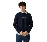 Guess Felpa Girocollo Logo Uomo Ragazzo Blu