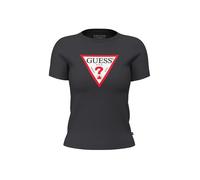 GUESS T-shirt da donna Tri Icon, nero corvino, XL, Nero corvino, XL