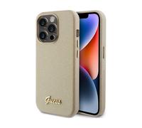Guess Glitter Glossy Script Oro - iPhone 15 Pro