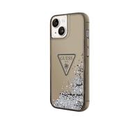 GUESS Glitter palm COVER per Apple iPhone 14, Nero