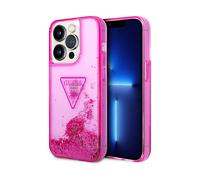 GUESS Glitter palm COVER per Apple iPhone 14 Pro Max, Rosa