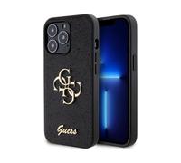 Guess Glitter Script Big 4G, nero - iPhone 13 Pro