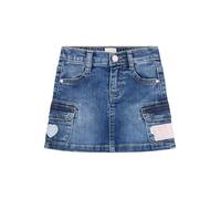 GUESS Gonna Denim Elasticizzata Bambina, Multi Patch Indaco Wash, 4 Anni