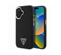 Custodia Guess per iPhone 16 Plus 6,7 nero Custodia rigida Triangolo granulato MagSafe - Nouvo