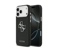 CG MOBILE Guess Grained - Custodia con logo classico 4G per iPhone 17 Pro Max, colore: Nero