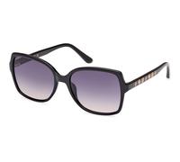 Guess GU00100 01B, Nero, Plastic, Donne occhiali da sole 55