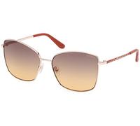 Guess Donna GU00149 32F Occhiali da sole Metallo Oro Marrone Squadrata Normale