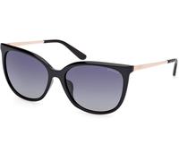 Guess GU00150-H 01D Polarized, Polarizzato, Nero, Plastic, Donne occhiali da sole 59