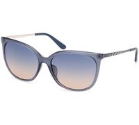 Guess Donna GU00150-H 84W Occhiali da sole Iniettato Azzurro Blu Squadrata Normale