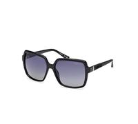 GUESS Women GU0015701D57 Sunglass, Occhiali Donna, Nero Lucido, 57