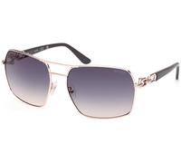 Guess Donna GU00159 28W Occhiali da sole Metallo Oro Blu Squadrata Normale
