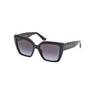 Guess Donna GU00162 01B Occhiali da sole Iniettato Nero Fumo Farfalla Normale