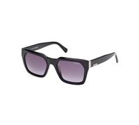 GUESS GU0017201B53 Square Full Rim Men's Sunglasses, Occhiali Uomo, Nero Lucido, 53