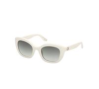 GUESS GU0019621P51 Square Full Rim Women's Sunglasses, Occhiali Donna, Bianco Lucido, 51