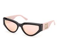 Guess Gu00292 Woman Sunglasses Nero,Rosa Bordeaux Mirror/CAT2 Donna