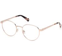 Guess Unisex GU5221 028 Montature da vista Metallo Oro Rotonda Normale