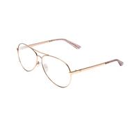 GUESS GU7615 Design Occhiali da Lettura Lucido Oro Rosa Pilot 56mm