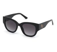 Guess GU7680 01B, Nero, Plastic, Donne occhiali da sole 50