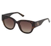 Guess Gu7680 Occhiali Da Sole Donna Avana Farfalla Marrone 50mm