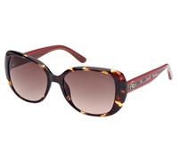 Guess Gu7822 Occhiali Da Sole Donna Avana Farfalla Marrone 56mm