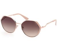 GUESS GU7842, Occhiali Donna, Shiny Rose Gold, 58