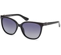 Guess Donna GU7864 01D Occhiali da sole Iniettato Nero Grigio Rotonda Polarizzata Sfumato