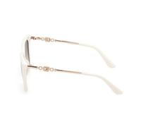Guess Donna GU7886 21P Occhiali da sole Iniettato Bianco Verde Squadrata Normale Sfumato