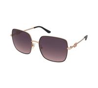 Guess Donna GU7906-H 05B Occhiali da sole Metallo Nero Fumo Squadrata Normale Sfumato