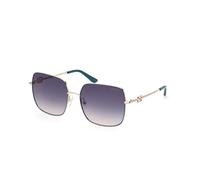 Guess Donna GU7906-H 98W Occhiali da sole Metallo Verde Blu Squadrata Normale Sfumato
