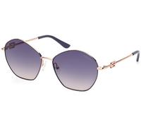 Guess Donna GU7907 20B Occhiali da sole Metallo Grigio Fumo Geometrica Normale Sfumato