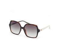 Guess Donna GU7921-H 52P Occhiali da sole Iniettato Havana Verde Squadrata Normale Sfumato