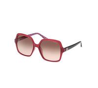 Guess Donna GU7921-H 69G Occhiali da sole Iniettato Bordeaux Marrone Squadrata Normale Sfumato