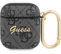 Guess GUA24GSMK Custodia per AirPods grigio 4G Script Metal Collection