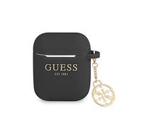 Guess GUA2LSC4EK - Custodia per AirPods, in silicone, collezione Charm