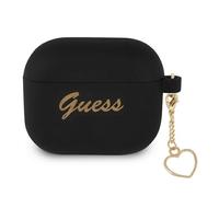 Guess GUA3LSCHSK Cover per AirPods 3 nera/nera in silicone con ciondolo a forma