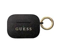 Guess GUACAPSILGLBK - Cover in silicone per Airpods Pro, colore: Nero