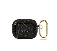 Guess GUACAPTPUCHBK Gold Chain Collection 55684 - Custodia per AirPods Pro, colore: Nero