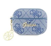 Guess GUAP2G4GSMB Custodia per AirPods Pro 2 Blu 4G Charm Collection