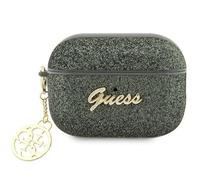 Guess GUAP2GLGSHA Custodia per AirPods Pro 2 Verde Glitter Flake 4G Charm