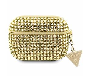 Guess GUAPHDGTPD - Custodia per AirPods Pro con strass dorati