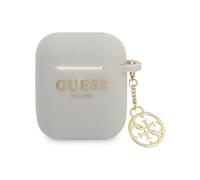 Guess GUAPLSC4EG Custodia per AirPods Pro in silicone Charm 4G Collection Grigio