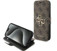 Guess GUBKP15L4GMGBR iPhone 15 Pro 6.1" bronzebraun Schwarz 4G Metal-Logo