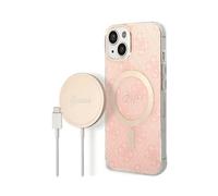 GUESS GUBPP14MH4EACSP Cover MagSafe per Apple iPhone 14 Plus, Rosa