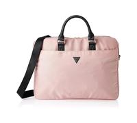 Guess GUCB15NTMLLP Borsa per laptop in nylon con logo a triangolo rosa - 16 pollici