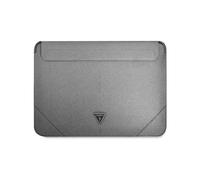 Guess Manica GUCS16PSATLG 16" srebrny/Silver Saffiano Triangle Logo