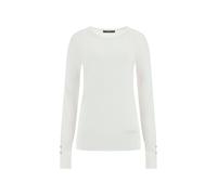 Guess jeans Guess Elinor RN LS Swtr Maglione, G012 Bianco Crema, XS Donna