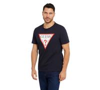 Guess T-shirt uomo Smart 321210 maniche corte – logo originale triangolo blu – navy/rosso/bianco S