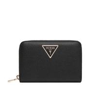 GUESS GUESS PORTAFOGLI DONNA WALLET LAUREL II SLG MEDIO AROUND ZIP BLACK SWBG74