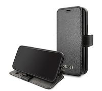 Guess GUFLBKSN58IGLBK Iridescent Collection - Custodia a libro per Apple iPhone 11 Pro, colore: Nero