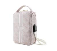 GUESS GUHBP4RPSP - Borsa da viaggio in poliuretano 4G, colore: Rosa, Colore: rosa., A strisce